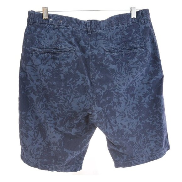 American Eagle AEO Men Prep Length Floral Print Chino Shorts Blue Hawaiian Sz 30 - Picture 4 of 7